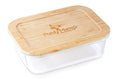 Load image into Gallery viewer, 370ml Glass Food Container with Bamboo Lid !!