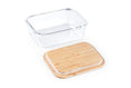 Load image into Gallery viewer, 640ml Glass Food Container with Bamboo Lid,
