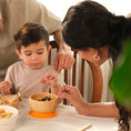 Load image into Gallery viewer, Purely Mama’s Bamboo Suction Bowl, Eco Friendly Baby Feeding Bowl, BPA Free, for 6 to 24 Month Old Babies