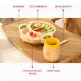 Load image into Gallery viewer, Coby the monkey -Bamboo Suction Plate with cup from purely mama