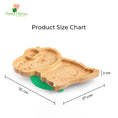 Load image into Gallery viewer, Big tooth the dinosaur - the bamboo suction plate with cutlery from purely mama for kids and toddlers