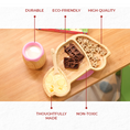 Load image into Gallery viewer, Wheelee the bamboo suction plate with bamboo cup from purely mama