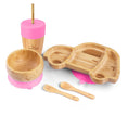 Load image into Gallery viewer, Wheelee the Car Bamboo Dinner Set