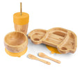 Load image into Gallery viewer, Wheelee the Car Bamboo Dinner Set