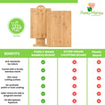 Load image into Gallery viewer, Bamboo Chopping Board Set of 2 with Stand