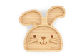 Load image into Gallery viewer, tabbit the rabbit bamboo suction plate with cutlery from purely mama