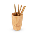 Load image into Gallery viewer, Set of 5 Bamboo Straws – 10cm & 15cm