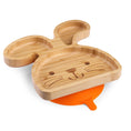 Load image into Gallery viewer, tabbit the rabbit bamboo suction plate with cutlery from purely mama