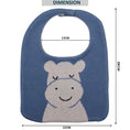 Load image into Gallery viewer, Purely Mama 100% Organic Cotton Baby Bibs – Set of 3 (Crocodile | Hippo | Zebra)