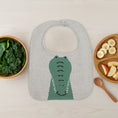Load image into Gallery viewer, Purely Mama 100% Organic Cotton Baby Bibs – Set of 3 (Crocodile | Hippo | Zebra)
