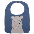 Load image into Gallery viewer, Purely Mama 100% Organic Cotton Baby Bibs – Set of 3 (Crocodile | Hippo | Zebra)