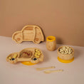 Load image into Gallery viewer, Wheelee the bamboo suction plate, cup, and cup and cutlery for kids from purely mama