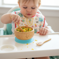 Load image into Gallery viewer, Bamboo Weaning Bowl & Spoon Set