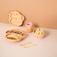 Load image into Gallery viewer, Coby the Monkey Bamboo Dinner Set