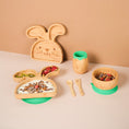 Load image into Gallery viewer, Tabbit the RabbitBamboo Dinner Set
