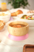 Load image into Gallery viewer, Bamboo Bowl with Cutlery Set and Suction Ring For Toddler and Kid Led Weaning