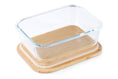 Load image into Gallery viewer, Purely Mama Bamboo Lid Glass Container 370ml Airtight Food Storage, Plastic Free, BPA Free, for Kitchen, Fridge, Meal Prep and Snacks
