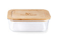 Load image into Gallery viewer, Purely Mama Bamboo Lid Glass Container 370ml Airtight Food Storage, Plastic Free, BPA Free, for Kitchen, Fridge, Meal Prep and Snacks

