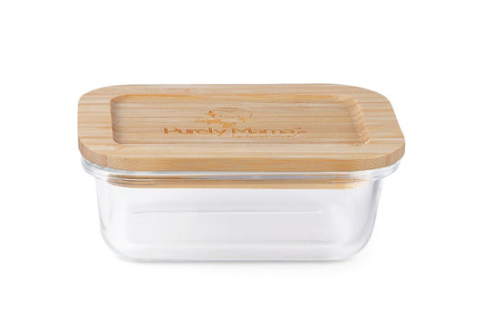 Purely Mama 1520ml Large Glass Storage Container with Bamboo Lid