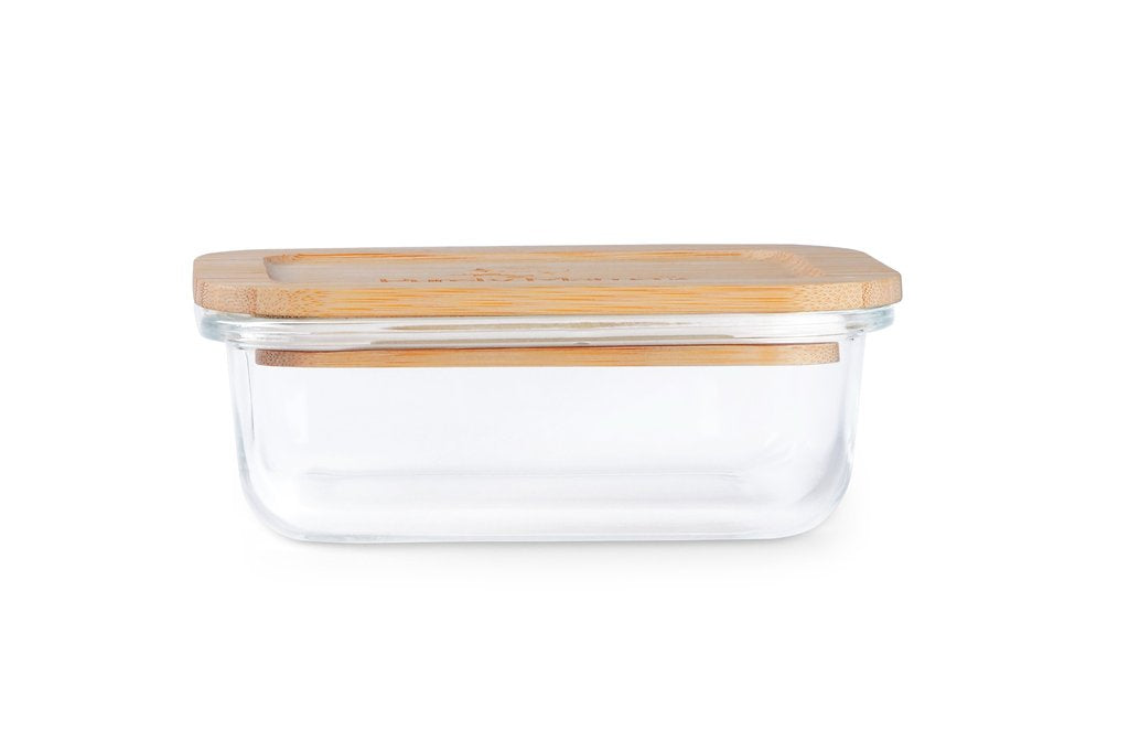 Purely Mama 1520ml Large Glass Storage Container with Bamboo Lid