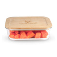 Load image into Gallery viewer, 370ml Glass Food Container with Bamboo Lid !!
