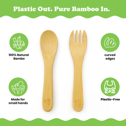 Bamboo Spoon and Fork Set