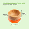 Load image into Gallery viewer, Purely Mama’s Bamboo Suction Bowl, Eco Friendly Baby Feeding Bowl, BPA Free, for 6 to 24 Month Old Babies
