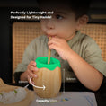 Load image into Gallery viewer, Purely Mama’s Bamboo Baby Cup with Silicone Teether, Eco Friendly, BPA Free, for Babies 6 to 24 Months
