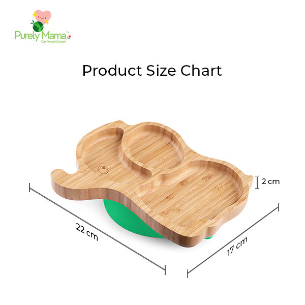 Trunkie- The Elephant Bamboo Baby Suction Plate