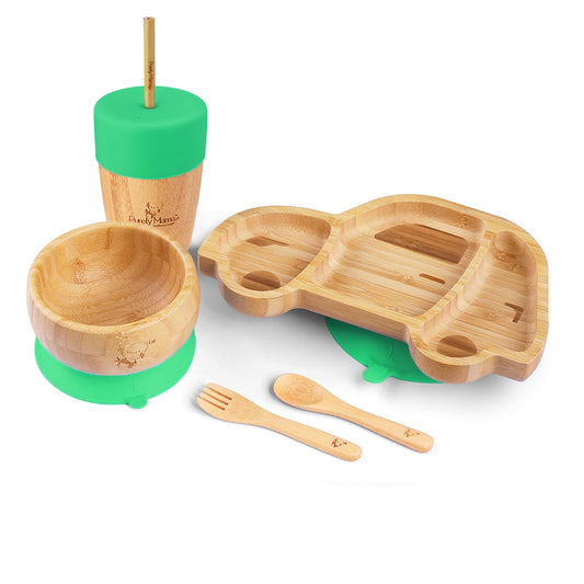 Wheelee the Car Bamboo Dinner Set