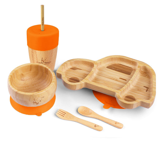 Wheelee the Car Bamboo Dinner Set