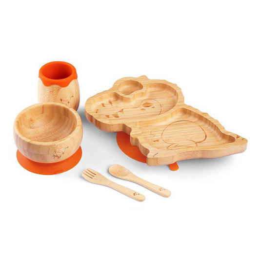 Big Tooth the DinosaurBamboo Dinner Set