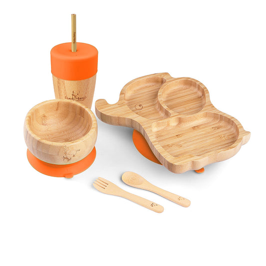 Trunkie the Elephant Bamboo Dinner Set