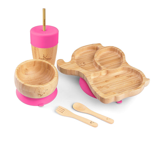 Trunkie the Elephant Bamboo Dinner Set