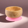 Load image into Gallery viewer, Bamboo Bowl With Suction- Pink
