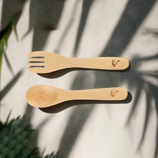 Bamboo Baby spoon and Fork