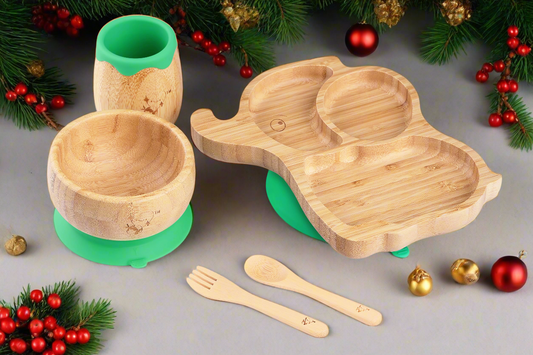 Trunkie The Elephant!! Bamboo Dinner Set For Toddlers and Kids!!