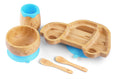 Load image into Gallery viewer, Wheelee The Car!! Bamboo Dinner Set For Toddlers and Kids!!
