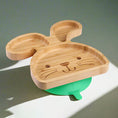 Load image into Gallery viewer, Tabbit- The Rabbit Bamboo Baby Suction plate
