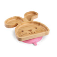 tabbit the rabbit bamboo suction plate with cutlery from purely mama