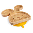 tabbit the rabbit bamboo suction plate with cutlery from purely mama