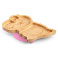 Big tooth the dinosaur - the bamboo suction plate with cutlery from purely mama for kids and toddlers