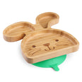 tabbit the rabbit bamboo suction plate with cutlery from purely mama