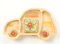 Load image into Gallery viewer, Wheelee The Car!! Bamboo Suction Plate For Toddlers and Kids!!
