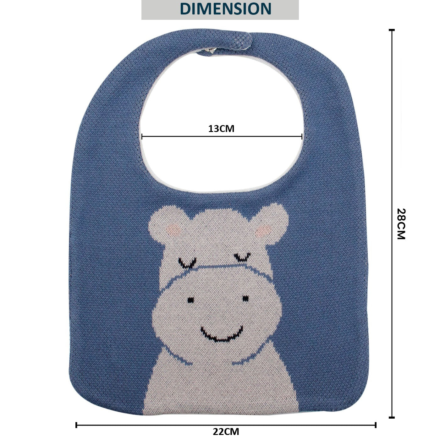 Purely Mama 100% Organic Cotton Baby Bibs – Set of 3 (Crocodile | Hippo | Zebra)