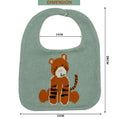 Load image into Gallery viewer, Purely Mama 100% Organic Cotton Baby Bibs – Set of 3 (Tiger | Zebra Family | Crocodile)

