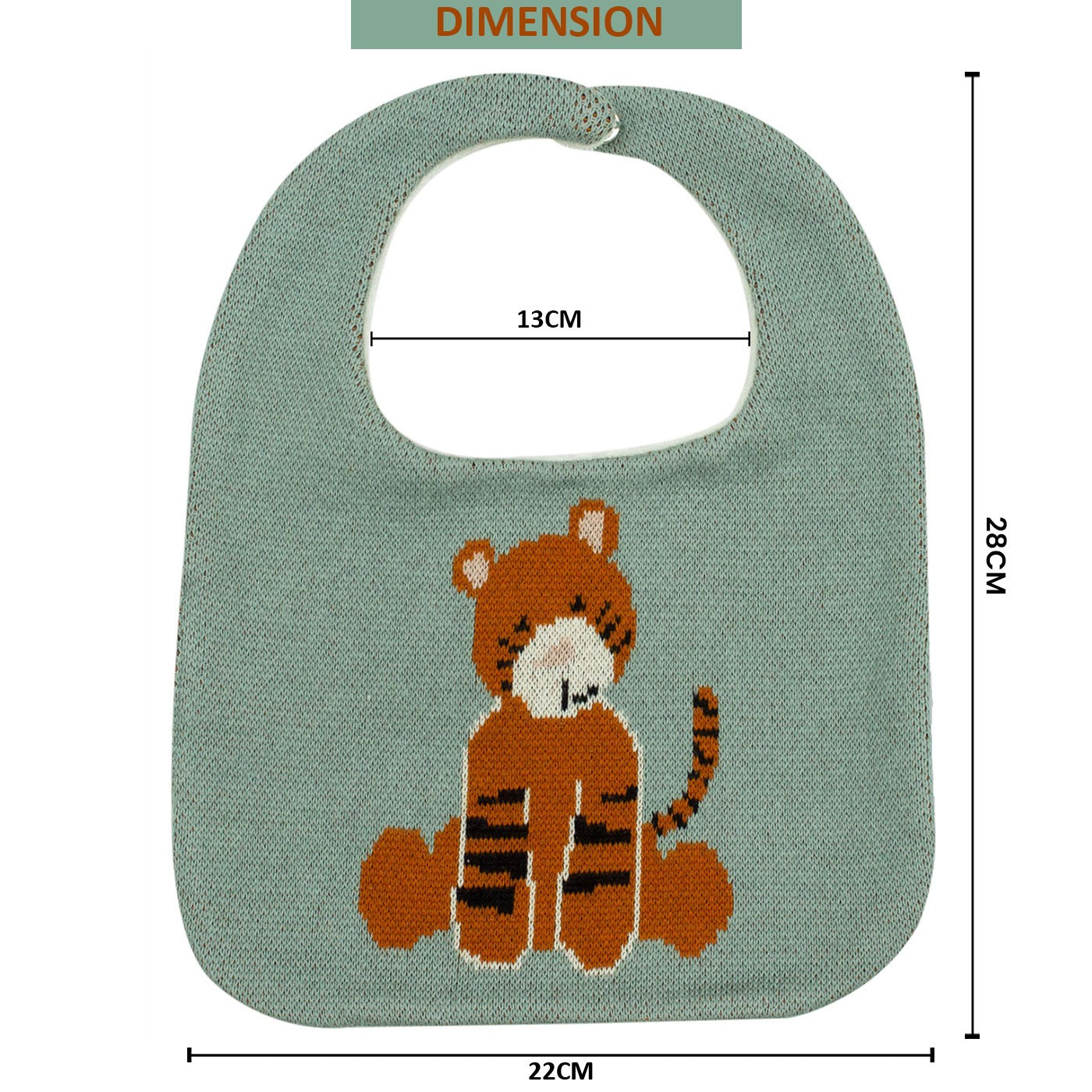 Purely Mama 100% Organic Cotton Baby Bibs – Set of 3 (Tiger | Zebra Family | Crocodile)