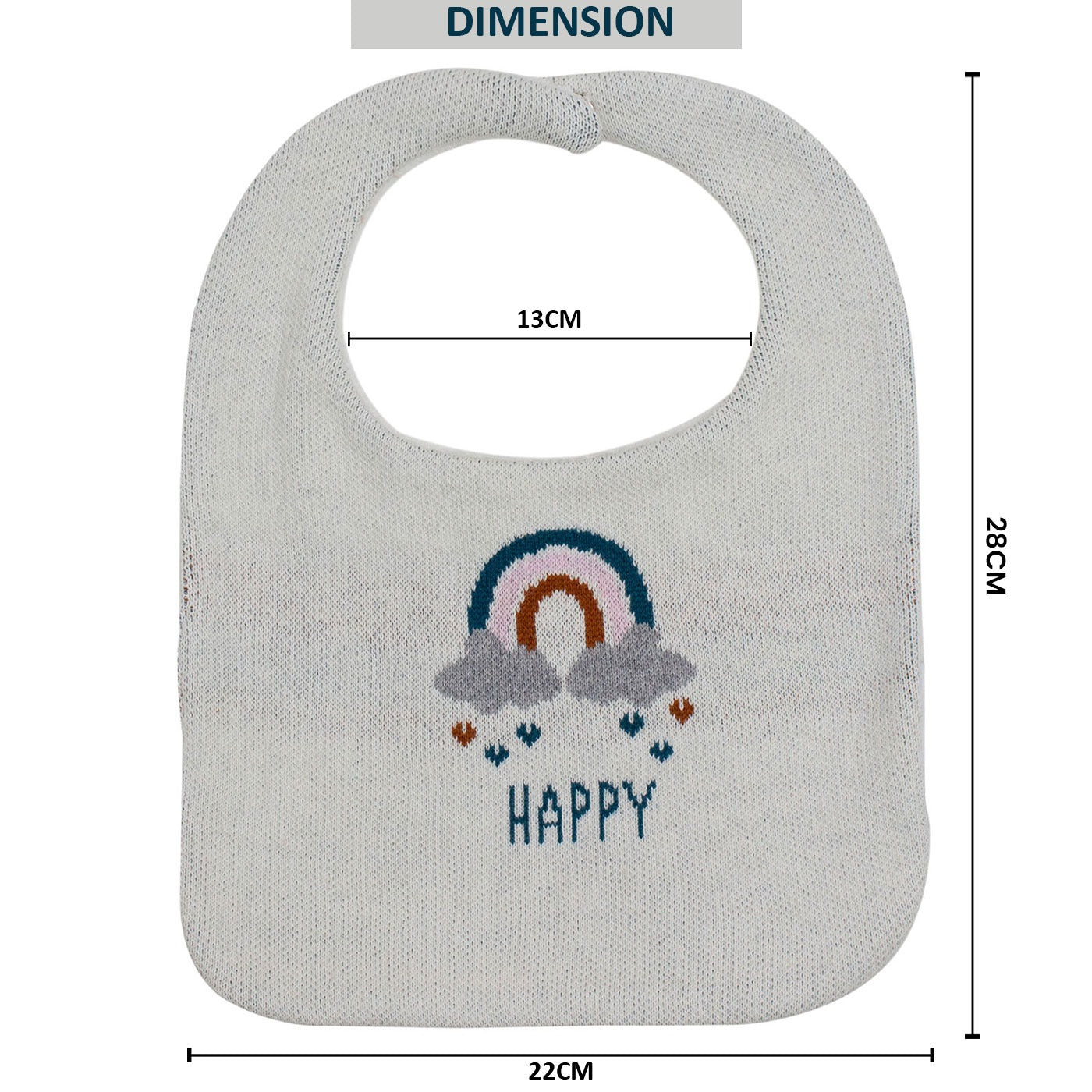 Purely Mama 100% Organic Cotton Baby Bibs Set – Pack of 3 (Giraffe | Rainbow | Panda)