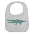 Load image into Gallery viewer, Purely Mama Organic Cotton Baby Bibs for Boys & Girls – Set of 3 (Elephant, Crocodile & Panda)
