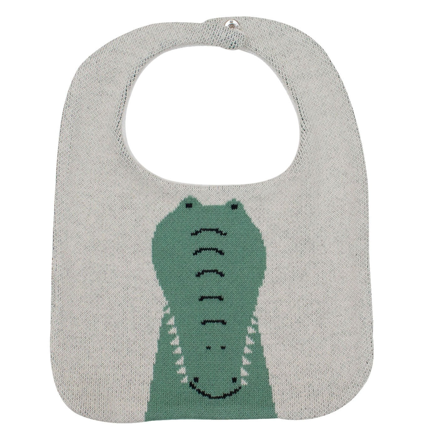 Purely Mama 100% Organic Cotton Baby Bibs – Set of 3 (Crocodile | Hippo | Zebra)